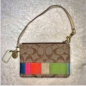 COACH Multi Color Wristlet